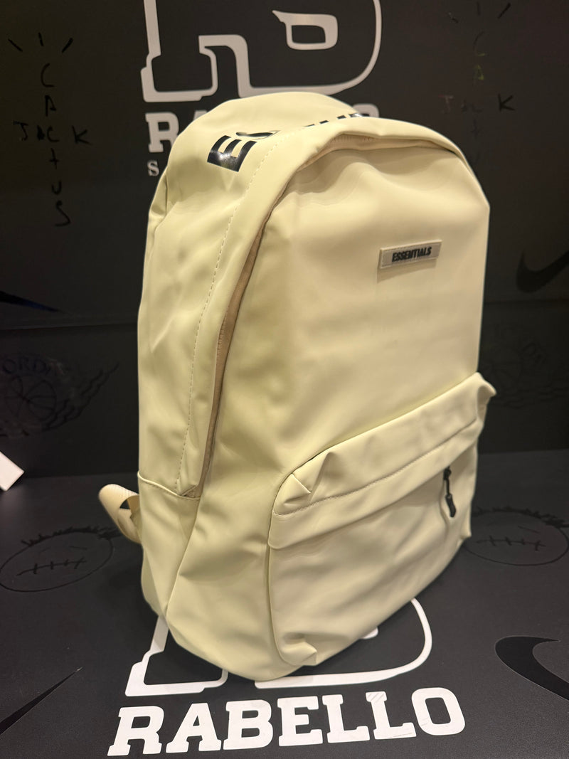 Mochila Essentials Couro Creme  - Pronta Entrega