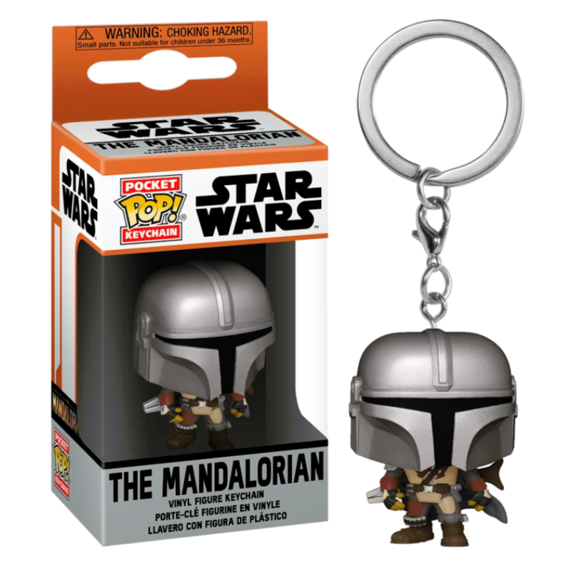 Chaveiro Boneco Funko Pocket Pop The Mandalorian Star Wars - Pronta Entrega