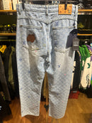 Calça Louis Vuitton By Tyler, The Creator Monogram Jeans Claro - Pronta Entrega