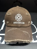 Boné Aba Curva Chrome Hearts Marrom - Pronta Entrega