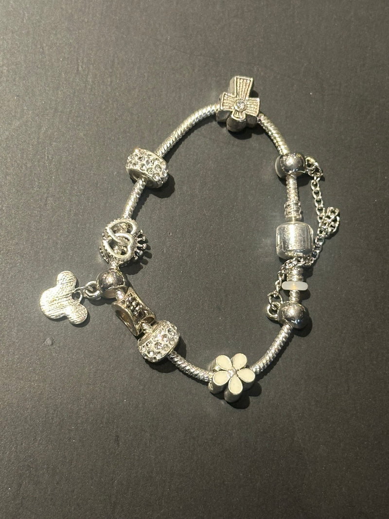 Pulseira Prata Multi Berloques - Pronta Entrega