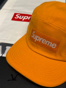 Boné Supreme 5 Panel Washed Canvas Camp Cap Laranja - Pronta Entrega