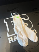 Meia Nike Sport Cano Alto Swoosh Verde Branco - Pronta Entrega