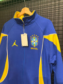 Jaqueta Jordan Brasil Azul Amarelo 2026/27 - Pronta Entrega