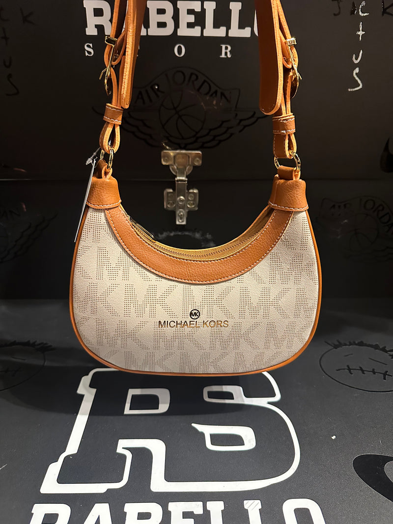 Bolsa Michael Kors MK Logo Premium Bege - Pronta Entrega