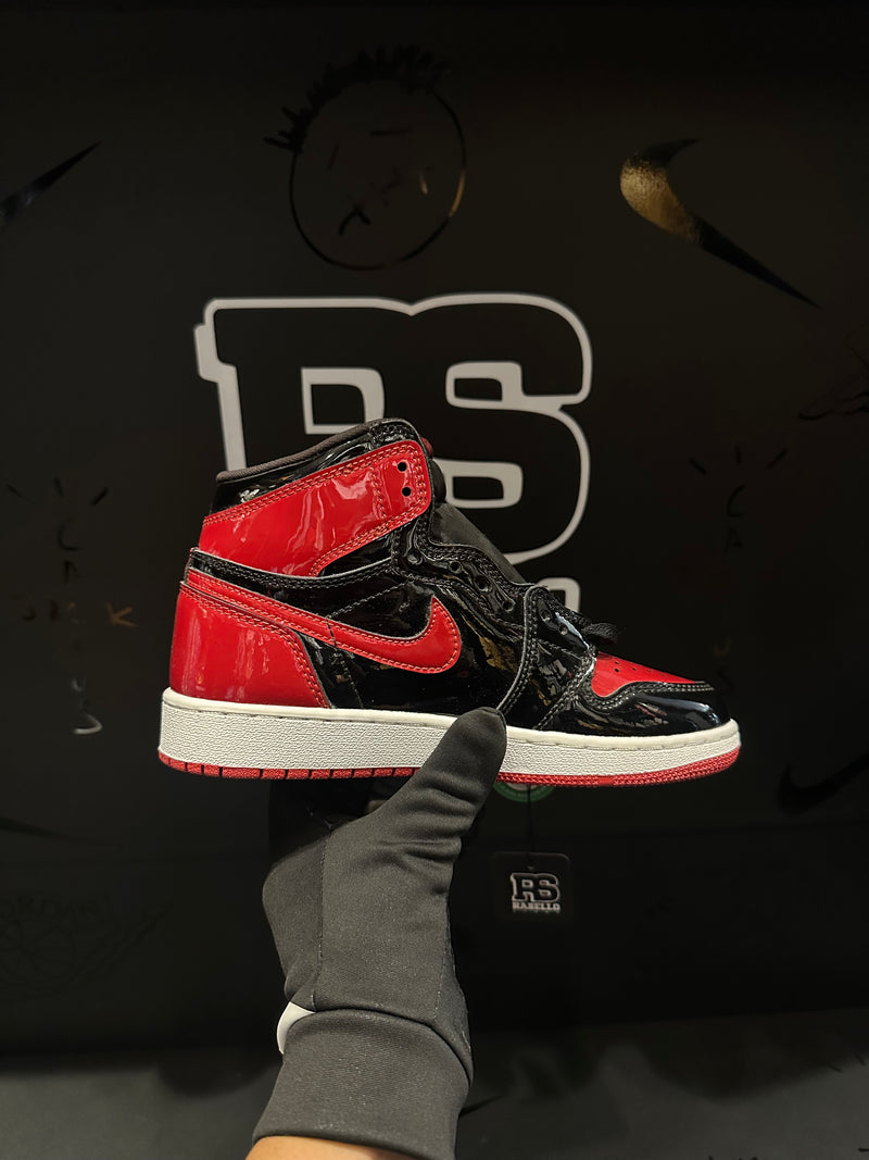 Tênis Air Jordan 1 Retro High OG Patent Bred Vermelho - Pronta Entrega