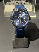 Relógio Tag Heuer Azul Fundo Preto - Pronta Entrega