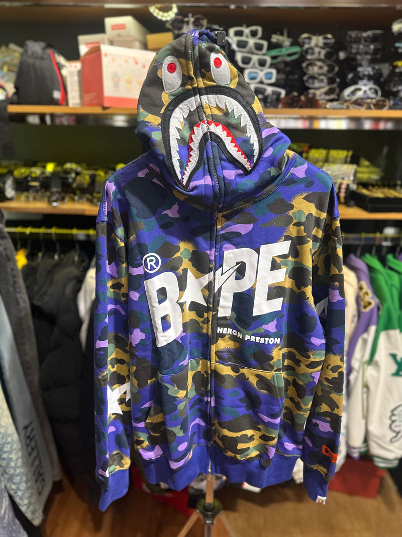 Jaqueta Bape Shark Camo 2025 Full Zip - Pronta Entrega