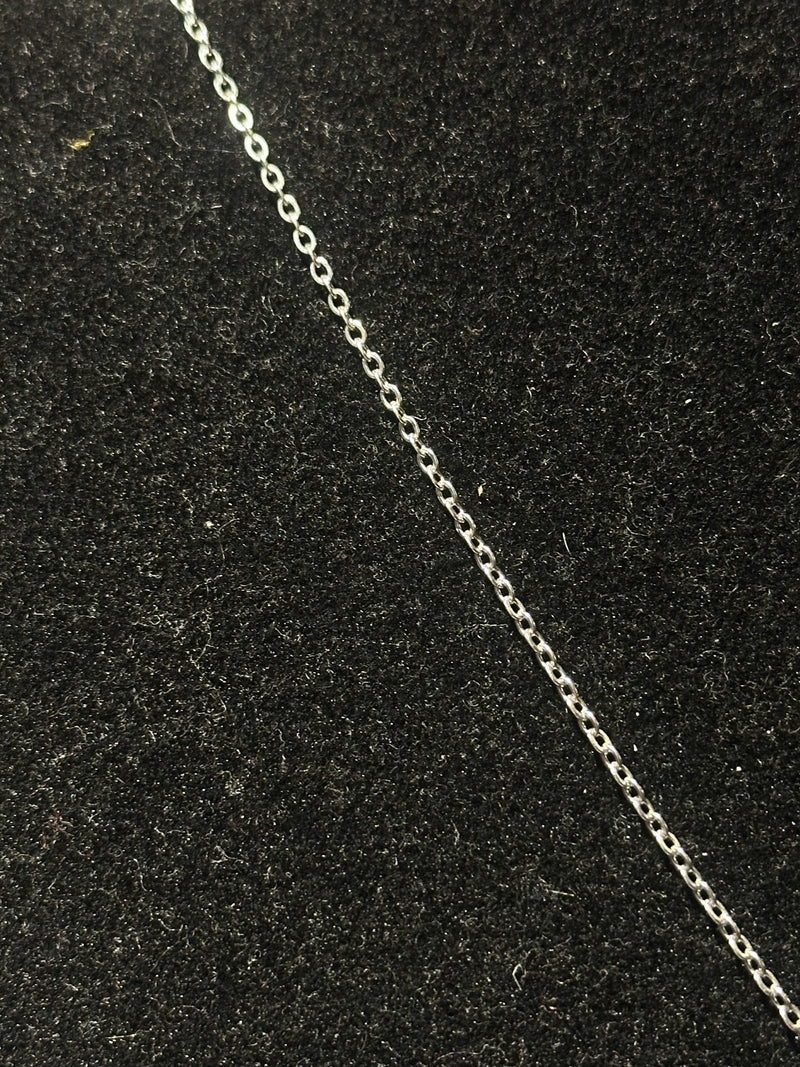 Corrente Veneziana Prata Escapulário “Pai Nosso” 35 CM - Pronta Entrega