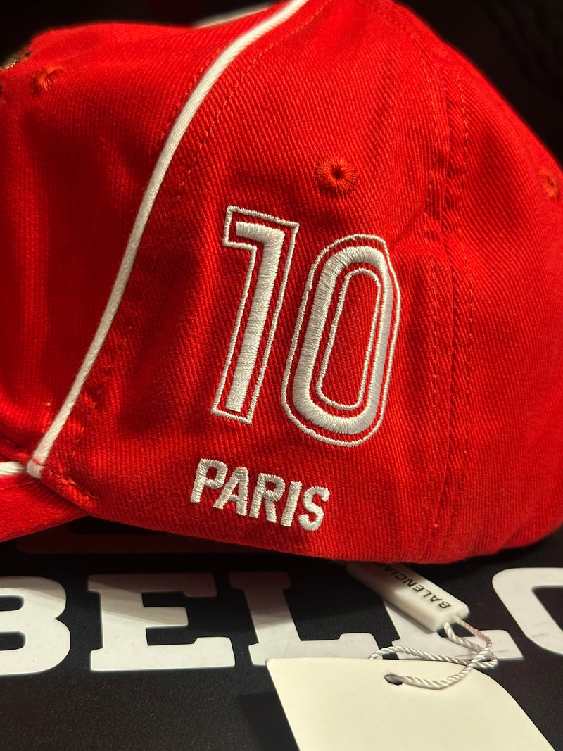 Boné Balenciaga Vermelho Aba Curva Soccer Cap - Pronta Entrega
