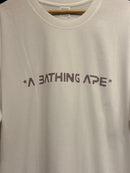 Camiseta BAPE A Bathing Ape Logo Space White - Pronta Entrega