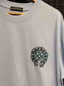 Camiseta Chrome Hearts Back 4 Cruz Blue Azul - Pronta Entrega