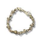 Pulseira Chrome Hearts Prata Cruz Fecho T - Pronta Entrega