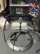 Óculos Versace Retangular Preto  Lente Preta - Pronta Entrega