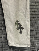 Calça Jeans Chrome Hearts Black Cruz - Pronta Entrega