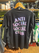 Camisa Anti Social Social Club Preta Logo World Pink/Green - Pronta Entrega
