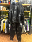 Conjunto Denim Tears Black Moletom + Calça - Pronta Entrega