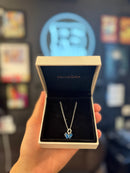 Colar PANDORA Blue Murano Glass Butterfly Set Necklace with Pendant 925 Silver - Pronta Entrega