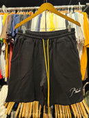 Short Rhude Heather Preto - Pronta Entrega