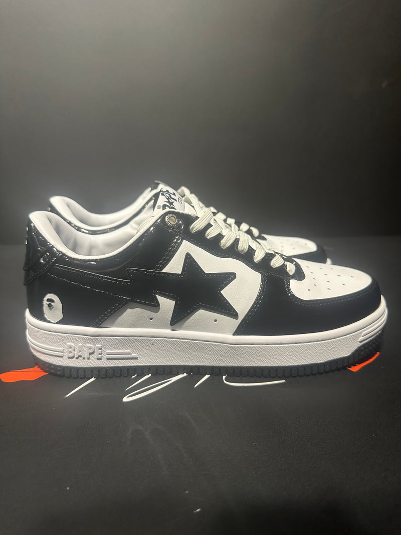Tênis BAPE STA Low White/Black - Pronta Entrega