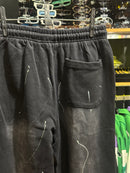 Calça Hellstar Moletom Destonado Preto - Pronta Entrega