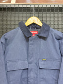 Jaqueta Supreme Old English Canvas Work Jacket Blue - Pronta Entrega