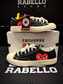 Tênis Converse Chuck 70 X Comme des Garçons Low Preto - Pronta Entrega