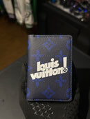 Carteira Louis Vuitton Pocket Organizer Blue - Pronta Entrega