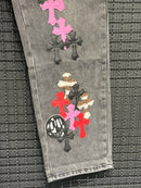 Calça Jeans Chrome Hearts x Matty Boy Multi Cross Patch - Pronta Entrega