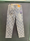 Calça Louis Vuitton Jeans Damier Monogram - Pronta Entrega