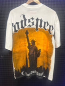 Camiseta Godspeed Liberty Statue White/Orange - Pronta Entrega