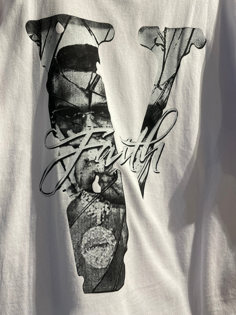 Camiseta VLONE x POP SMOKE Branca - Pronta Entrega