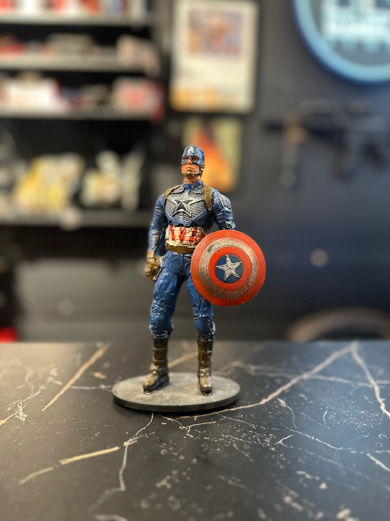 Boneco de Ação Capitão América Resina - Pronta Entrega