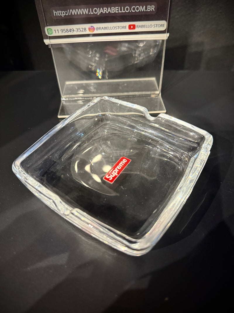 Cinzeiro Supreme Transparente Vidro - Pronta Entrega