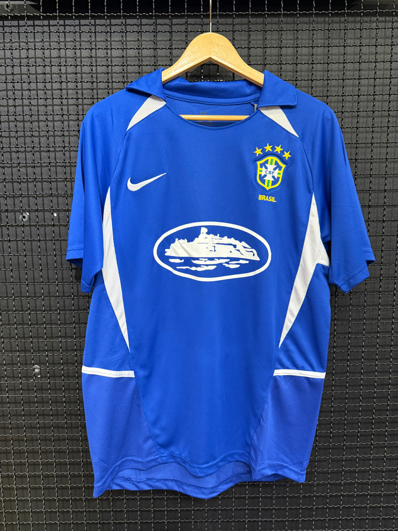 Camisa Seleção Brasileira x Corteiz 2002 Azul - Pronta Entrega