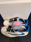 Tênis Nike Air Jordan 1 Low Travis Scott Fragment Military Blue - Pronta Entrega