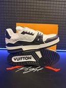 Tênis Louis Vuitton LV Trainer White Black 1854  - Pronta Entrega