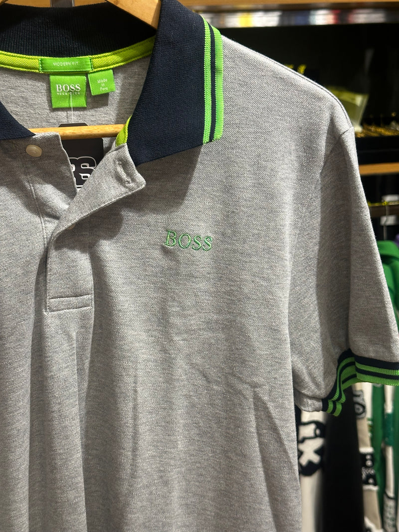 Camisa Polo Hugo Boss Cinza - Pronta Entrega