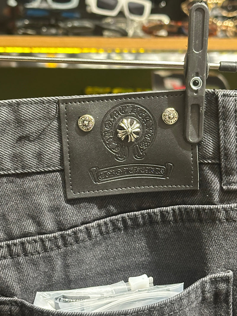 Calça Jeans Preta Chrome Hearts Cruz Black- Pronta Entrega
