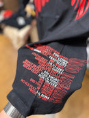 Camiseta VLONE ‘ Good Intentions’ Preta Vermelha - Pronta Entrega