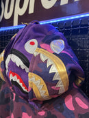 Jaqueta Bape Shark Camo Purple Duo Hoodie  - Pronta Entrega