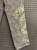 Calça Jeans Smoke & Ash Dragon - Pronta Entrega