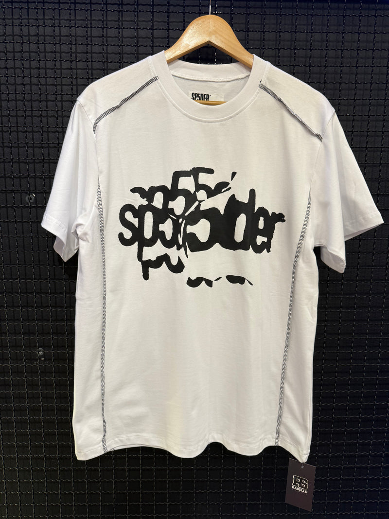 Camiseta Sp5der Contrast Stitch Slub Tee - Pronta Entrega
