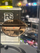 Óculos Miu Miu Redondo Armação Gold/Red Lente Rose - Pronta Entrega