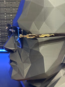 Óculos Cartier 66543XZ Gold Lente Blue - Pronta Entrega