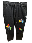 Calça Chrome Hearts Jeans Black Patch Carpenter - Encomenda