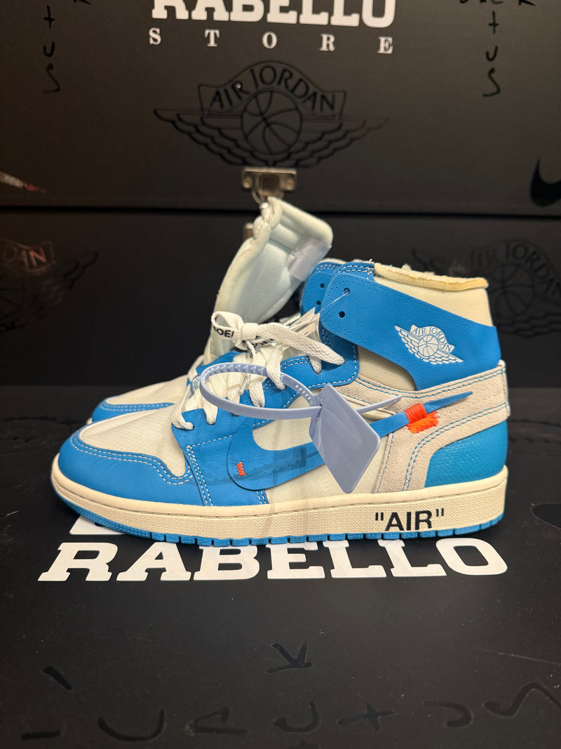 Tênis Off-White x Air Jordan 1 High UNC - Pronta Entrega
