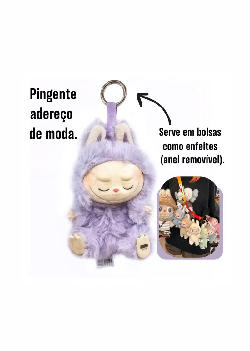 Boneco Labubu “Have a Seat” – Chaveiro | Mini Figura Colecionável Pop Mart - Pronta Entrega