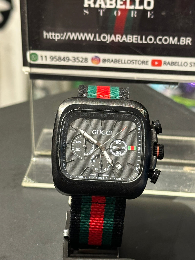 Relógio Gucci Coupe Black - Pronta Entrega