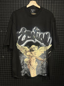 Camiseta Mixed Emotions Cupid Rhinestone Black - Pronta Entrega
